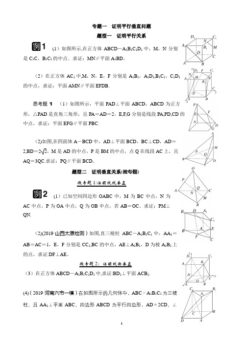 立体几何专题复习(自己精心整理)