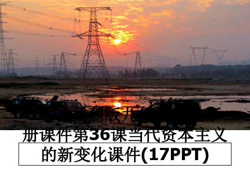 最新2019岳麓版九年级历史下册课件第36课当代资本主义的新变化课件(17PPT)幻灯片