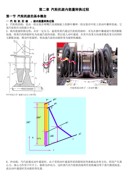 第二章 汽轮机级内能量转换过程