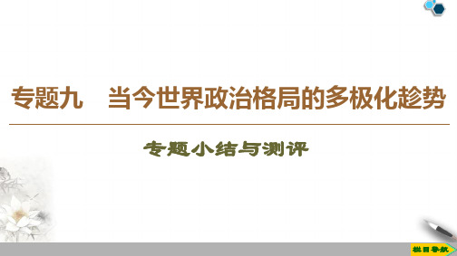 高中人民版历史必修2 2019-2020版 专题9 专题小结与测评课件PPT