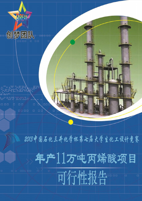 丙烯制丙烯酸项目可行性报告