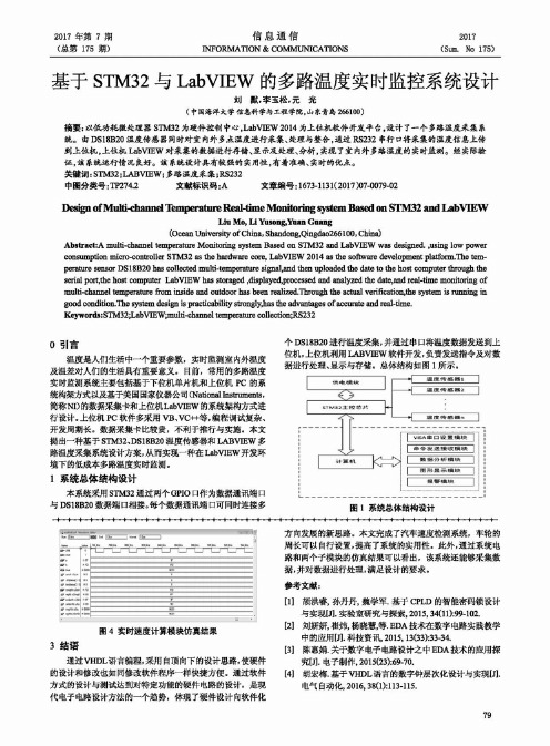 基于STM32与LabVIEW的多路温度实时监控系统设计