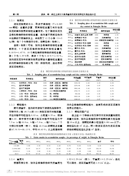 岷江上游汶川县佛堂坝沟泥石流特征及危险性分区