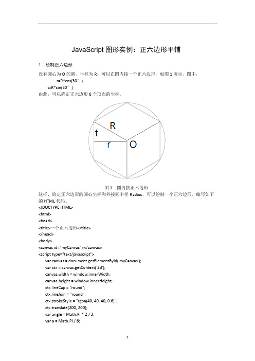 JavaScript图形实例：正六边形的平铺