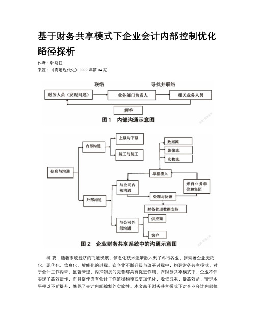 基于财务共享模式下企业会计内部控制优化路径探析