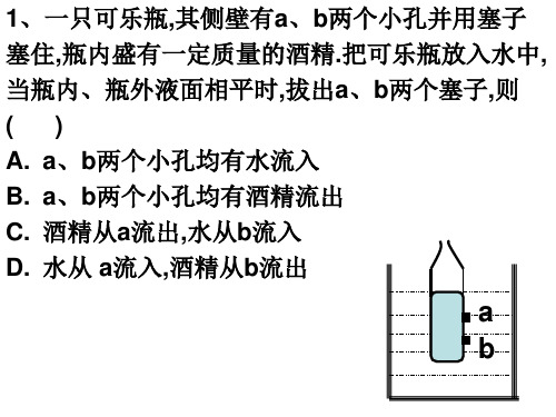 复习1 压强浮力习题