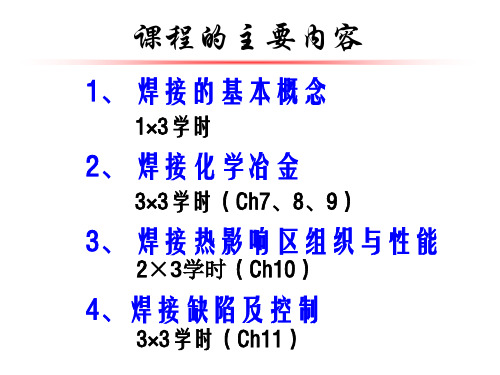 山大焊接物理冶金PPT