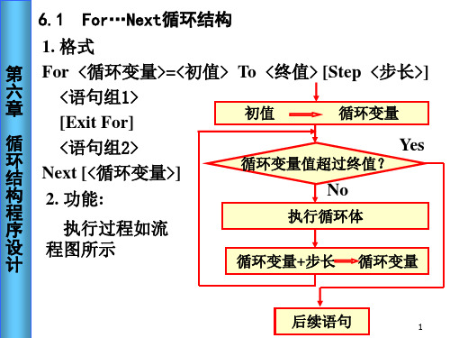 VisualBasic程序设计循环结构程序设计