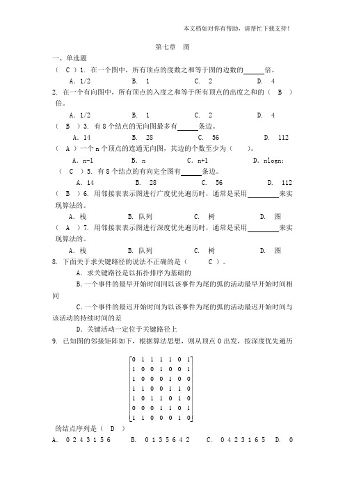 图练习题及答案