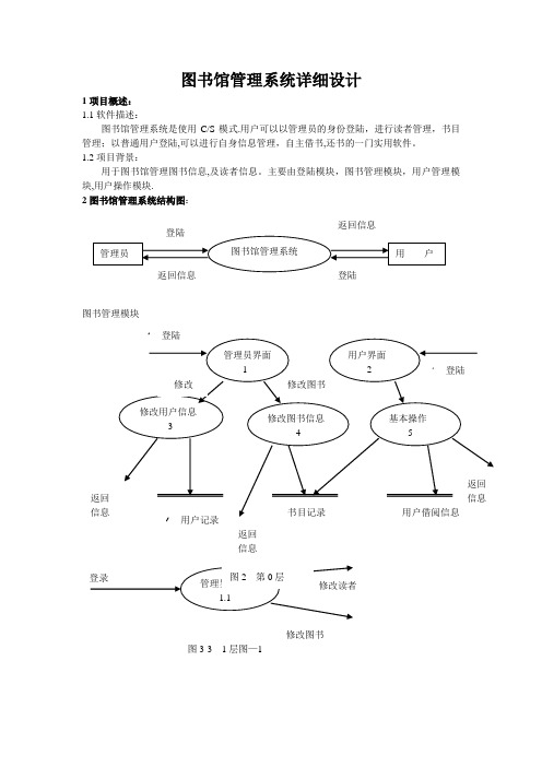 图书馆管理系统详细说明书