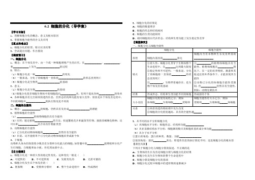 6.2细胞的分化