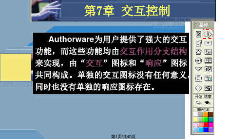 Authorware的交互控制PPT教学课件