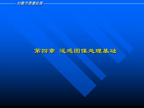 第四章  遥感图像数字处理基础-zlp