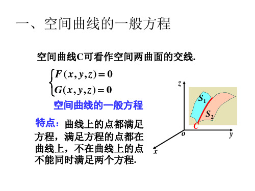 2.3空间曲线的方程