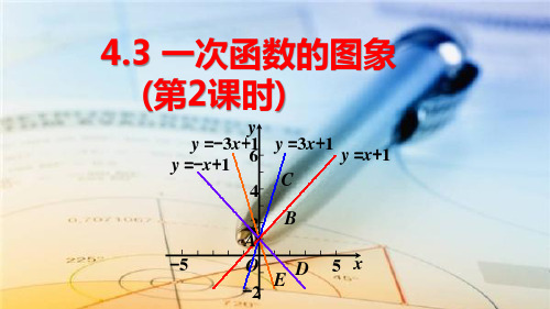 北师大版八年级数学上册4.3一次函数的图象(第2课时)课件(共27张PPT)