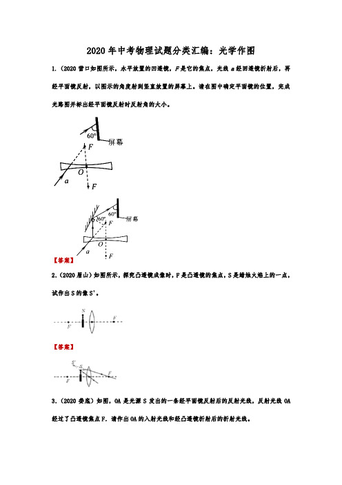 2020年中考物理试题分类汇编：光学作图