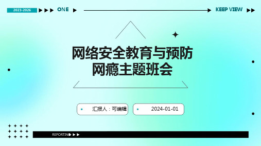 网络安全教育与预防网瘾主题班会