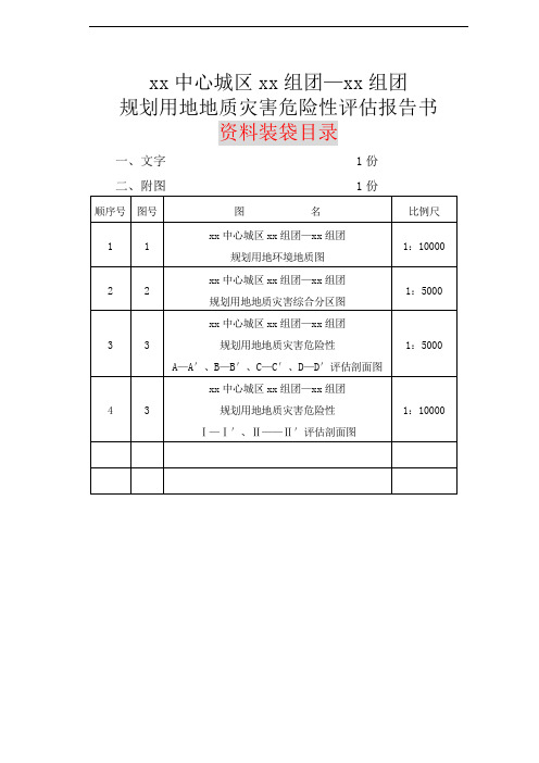 某中心城区规划用地地质灾害危险评估报告-45页文档资料