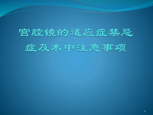 宫腔镜(教学PPT)