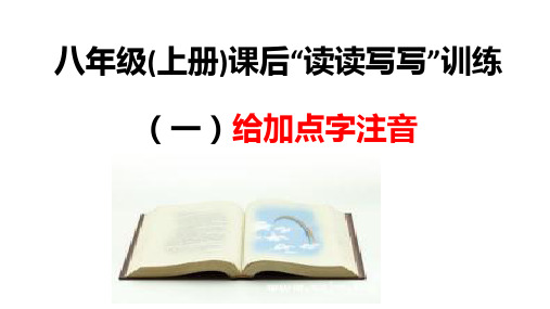 八年级上册课后读读写写字音、字形 练习(给加点字注音)