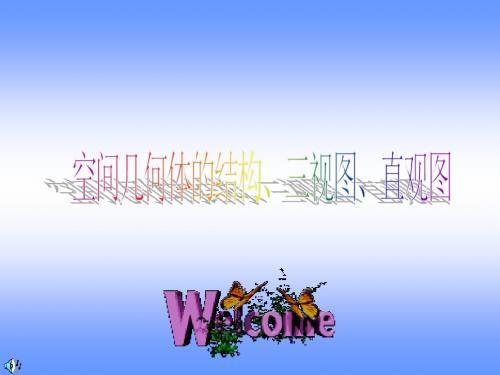 空间几何体的结构、三视图、直观图课件