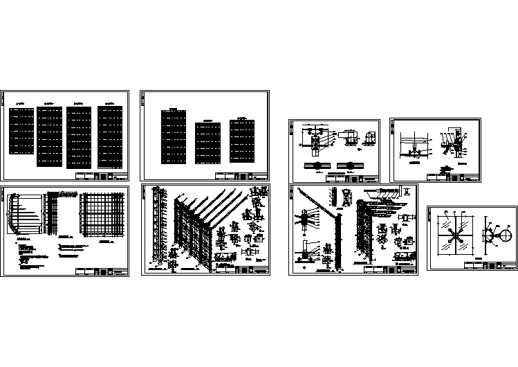 某展厅管桁架钢结构图纸