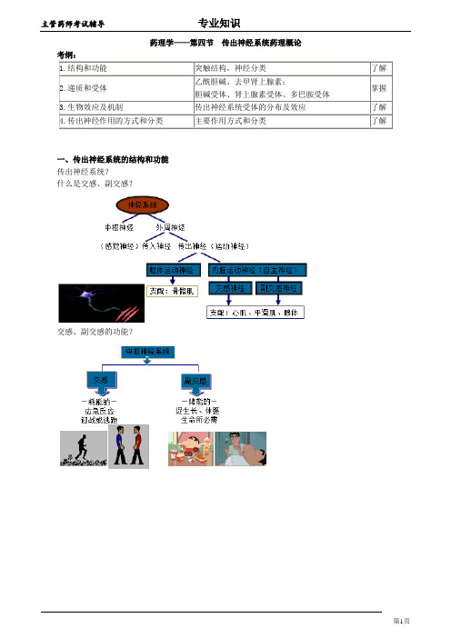 2018年卫生类主管药师专业知识药理学-传出神经系统药物