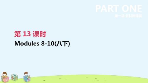 【精品课件】浙江中考英语总复习第一篇教材梳理篇第13课时Modules8_10八下外研版