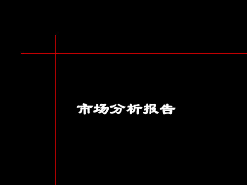 市场分析报告PPT课件