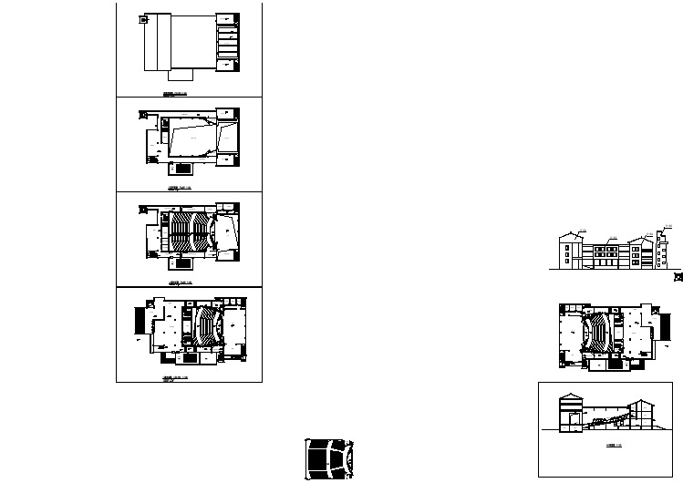 一套影剧院和川剧院设计方案图纸（含效果图）