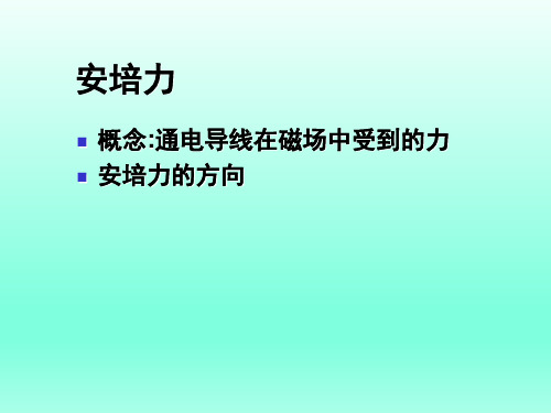 磁场对通电导体的作用力PPT课件