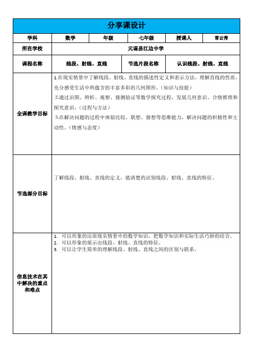 【信息技术】技术支持”分享课“成果集作业