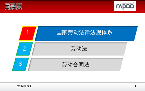 劳动法律法规基础知识课堂PPT