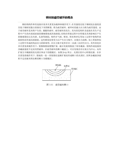 钢材的疲劳破坏的概念