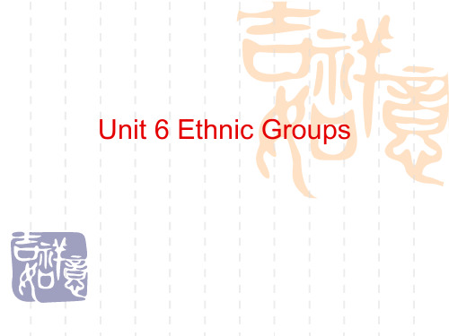 Unit 6 Ethnic Groups