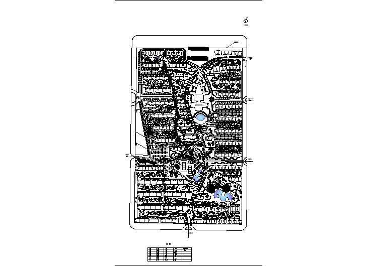 大型住宅社区cad景观规划设计施工平面图