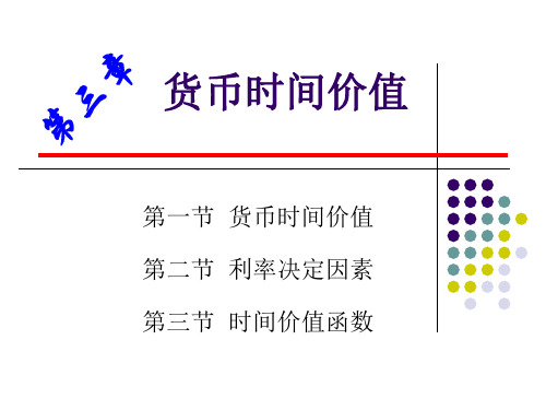 财务管理第三章货币时间价值