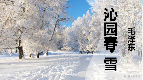 《沁园春-雪》ppt课件