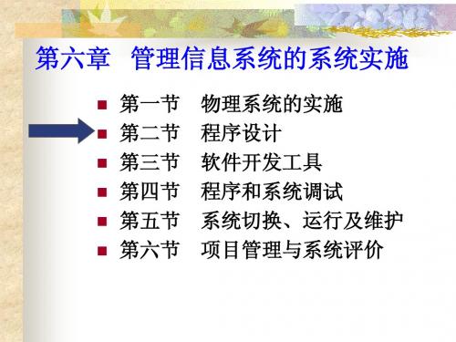 第六章MIS 系统实施