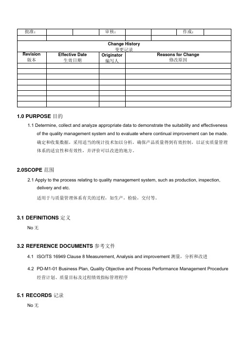 Process Monitoring过程监测与数据分析程序(中英文)