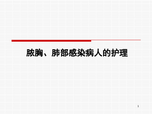 脓胸肺部感染外科治疗病人的护理ppt课件