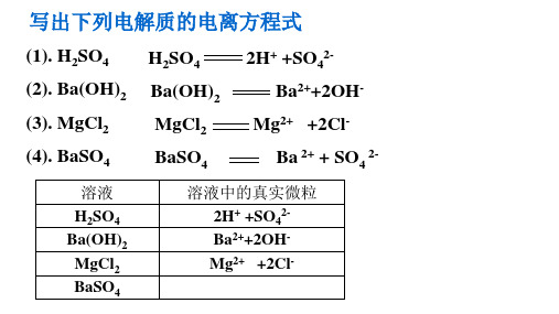 离子反应(1)课件高一上学期化学鲁科版