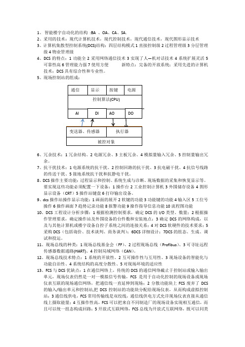 楼宇自动化重点