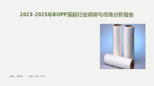 2023-2025年BOPP薄膜行业调研与市场分析报告