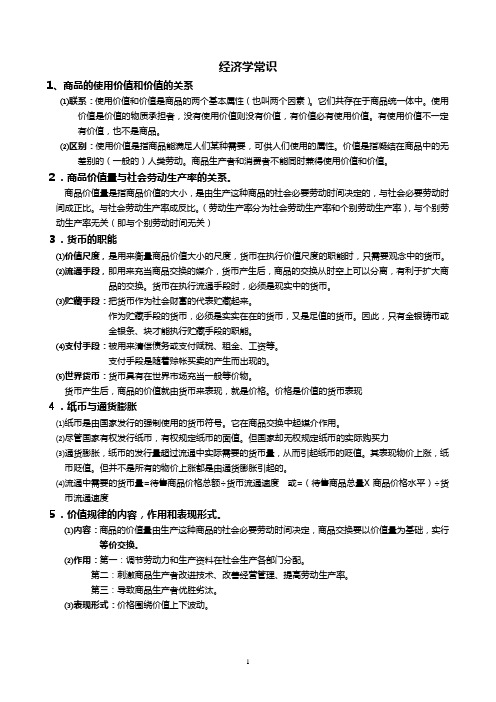 人教版高中政治会考复习资料