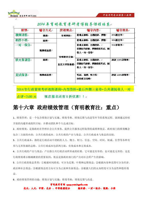 育明考研：2013年北京邮电大学行管考研笔记真题参考书