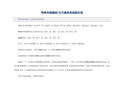 网络布线基础交叉线