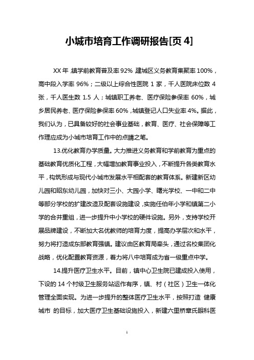 小城市培育工作调研报告[页4]