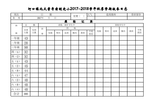 学校校务日志