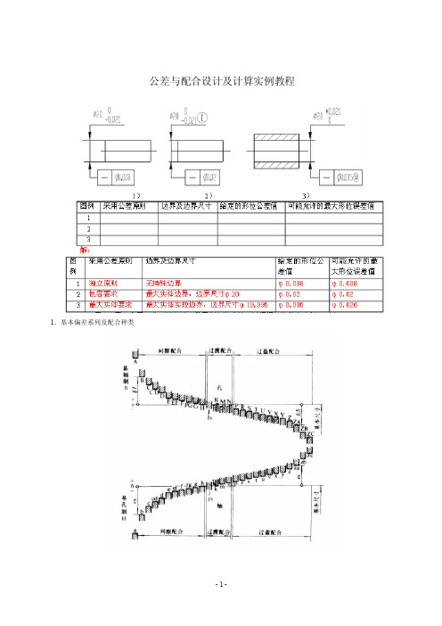 公差与配合设计及计算实例教程